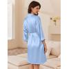 image:imageEkouaer Womens Silky Robe Set 2 Piece Satin Nightgown with Robes Bride Bridesmaid Bathrobe Sexy Sleepwear
