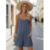 image:imageEkouaer Womens Summer Casual Rompers 2026 Loose Sleeveless Overalls Adjustable Shorts Jumpsuits with Pockets OutfitsBlue