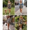 image:imageEkouaer Womens Summer Casual Sleeveless Rompers 2026 Floral Loose Shorts Overalls Adjustable Boho Jumpsuits with PocketsBlack Floral