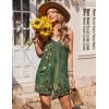 image:imageEkouaer Womens Summer Casual Sleeveless Rompers 2026 Floral Loose Shorts Overalls Adjustable Boho Jumpsuits with PocketsGreen Print