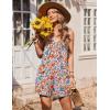image:imageEkouaer Womens Summer Casual Sleeveless Rompers 2026 Floral Loose Shorts Overalls Adjustable Boho Jumpsuits with PocketsMulticolor Floral