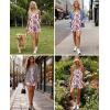image:imageEkouaer Womens Summer Casual Sleeveless Rompers 2026 Floral Loose Shorts Overalls Adjustable Boho Jumpsuits with PocketsStar Flag