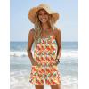 image:imageEkouaer Womens Summer Casual Sleeveless Rompers 2026 Floral Loose Shorts Overalls Adjustable Boho Jumpsuits with PocketsYellow Leaves Print
