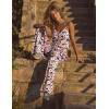 image:imageEkouaer Womens Summer Jumpsuits Dressy Sleeveless Wide Leg Long Pants Rompers Casual One Piece Outfits with PocketsBlack Floral
