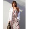 image:imageEkouaer Womens Summer Jumpsuits Dressy Sleeveless Wide Leg Long Pants Rompers Casual One Piece Outfits with PocketsBlack Floral