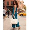 image:imageEkouaer Womens Summer Jumpsuits Dressy Sleeveless Wide Leg Long Pants Rompers Casual One Piece Outfits with PocketsDark Blue