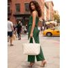 image:imageEkouaer Womens Summer Jumpsuits Dressy Sleeveless Wide Leg Long Pants Rompers Casual One Piece Outfits with PocketsGreen