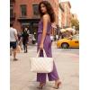 image:imageEkouaer Womens Summer Jumpsuits Dressy Sleeveless Wide Leg Long Pants Rompers Casual One Piece Outfits with PocketsPurple