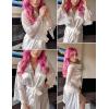 image:imageEouaer Womens Satin Kimono Robe for Bridesmaid and Bride Wedding Party Getting Ready Short RobeAwhite