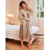 image:imageEouaer Womens Satin Kimono Robe for Bridesmaid and Bride Wedding Party Getting Ready Short RobeDark Khaki