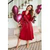 image:imageEouaer Womens Satin Kimono Robe for Bridesmaid and Bride Wedding Party Getting Ready Short RobeWine Red