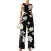 White Floral Black