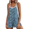 Blue Green Floral