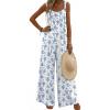 White Blue Floral
