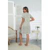 image:imageEKOUAER Women Zipper Robes Short Bathrobe Lightweight Mumu Duster House Coat with Pockets Soft Moo Moo NightgownFlora White