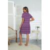 image:imageEKOUAER Women Zipper Robes Short Bathrobe Lightweight Mumu Duster House Coat with Pockets Soft Moo Moo NightgownFloral Purple