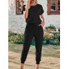 image:imageEkouaer Jumpsuits for Women Dressy Summer Romper Casual Spring Vacation Outfits 2026 One Piece Travel ClothesBlack