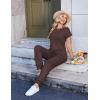 image:imageEkouaer Jumpsuits for Women Dressy Summer Romper Casual Spring Vacation Outfits 2026 One Piece Travel ClothesBrown