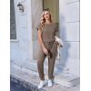 image:imageEkouaer Jumpsuits for Women Dressy Summer Romper Casual Spring Vacation Outfits 2026 One Piece Travel ClothesCoffee