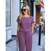 image:imageEkouaer Jumpsuits for Women Dressy Summer Romper Casual Spring Vacation Outfits 2026 One Piece Travel ClothesDark Purple