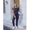 image:imageEkouaer Jumpsuits for Women Dressy Summer Romper Casual Spring Vacation Outfits 2026 One Piece Travel ClothesNavy
