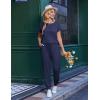 image:imageEkouaer Jumpsuits for Women Dressy Summer Romper Casual Spring Vacation Outfits 2026 One Piece Travel ClothesNavy