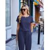 image:imageEkouaer Jumpsuits for Women Dressy Summer Romper Casual Spring Vacation Outfits 2026 One Piece Travel ClothesNavy