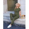 image:imageEkouaer Jumpsuits for Women Dressy Summer Romper Casual Spring Vacation Outfits 2026 One Piece Travel ClothesOlive