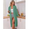image:imageEkouaer Kimono Robes for Women Long Lightweight Knit Bathrobe Shawl Soft Sleepwear Casual Ladies Loungewear SXXLCeladon Green