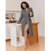 image:imageEkouaer Kimono Robes for Women Long Lightweight Knit Bathrobe Shawl Soft Sleepwear Casual Ladies Loungewear SXXLDark Gray