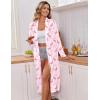 image:imageEkouaer Kimono Robes for Women Long Lightweight Knit Bathrobe Shawl Soft Sleepwear Casual Ladies Loungewear SXXLFlamingos