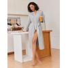 image:imageEkouaer Kimono Robes for Women Long Lightweight Knit Bathrobe Shawl Soft Sleepwear Casual Ladies Loungewear SXXLLight Gray