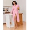 image:imageEkouaer Kimono Robes for Women Long Lightweight Knit Bathrobe Shawl Soft Sleepwear Casual Ladies Loungewear SXXLPink