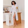 image:imageEkouaer Kimono Robes for Women Long Lightweight Knit Bathrobe Shawl Soft Sleepwear Casual Ladies Loungewear SXXLPink Leopard