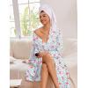 image:imageEkouaer Kimono Robes for Women Long Lightweight Knit Bathrobe Shawl Soft Sleepwear Casual Ladies Loungewear SXXLPink Leopard