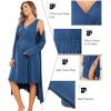 image:imageEkouaer Maternity Nursing Gown and Robe Set Labor Delivery Nursing Nightgowns for Breastfeeding Pregnancy ClothesBlue