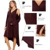 image:imageEkouaer Maternity Nursing Gown and Robe Set Labor Delivery Nursing Nightgowns for Breastfeeding Pregnancy ClothesMaroon