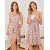 image:imageEkouaer Maternity Nursing Gown and Robe Set Labor Delivery Nursing Nightgowns for Breastfeeding Pregnancy ClothesMauve Heart