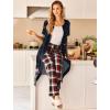 image:imageEkouaer Robes For Women Zipper Front Bathrobe Short Sleeve House Coat Long Nightgown With Pockets Soft LoungewearBlack Butterfly Gradient