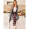 image:imageEkouaer Robes For Women Zipper Front Bathrobe Short Sleeve House Coat Long Nightgown With Pockets Soft LoungewearLeopard Print