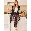 image:imageEkouaer Robes For Women Zipper Front Bathrobe Short Sleeve House Coat Long Nightgown With Pockets Soft LoungewearPat11