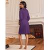 image:imageEkouaer Robes for Women Knee Length Bathrobe Lightweight Kimono Robe 34 Sleeve Loungewear Soft Sleepwear with Pockets SXXLPurple