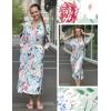 image:imageEkouaer Robes for Women Long Knit Bathrobe Lightweight 34 Sleeves Kimono Robe Soft Sleepwear with Pockets SXXLGreen Floral