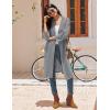 image:imageEkouaer Robes for Women Waffle Knit Bathrobe Lightweight Kimono Robe Knee Length Loungewear with PocketsGrey