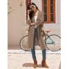 image:imageEkouaer Robes for Women Waffle Knit Bathrobe Lightweight Kimono Robe Knee Length Loungewear with PocketsKhaki