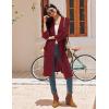 image:imageEkouaer Robes for Women Waffle Knit Bathrobe Lightweight Kimono Robe Knee Length Loungewear with PocketsRed