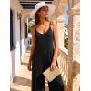 image:imageEkouaer Women Jumpsuits Casual Boho Overalls Sleeveless Spaghetti Strap Long Pants Romper with PocketsBlack