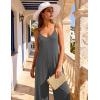 image:imageEkouaer Women Jumpsuits Casual Boho Overalls Sleeveless Spaghetti Strap Long Pants Romper with PocketsDark Grey