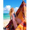 image:imageEkouaer Women Jumpsuits Casual Boho Overalls Sleeveless Spaghetti Strap Long Pants Romper with PocketsFlag American