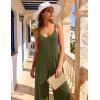 image:imageEkouaer Women Jumpsuits Casual Boho Overalls Sleeveless Spaghetti Strap Long Pants Romper with PocketsGreen